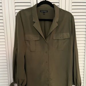 Banana Republic Button Down Shirt with tie sleeve detail